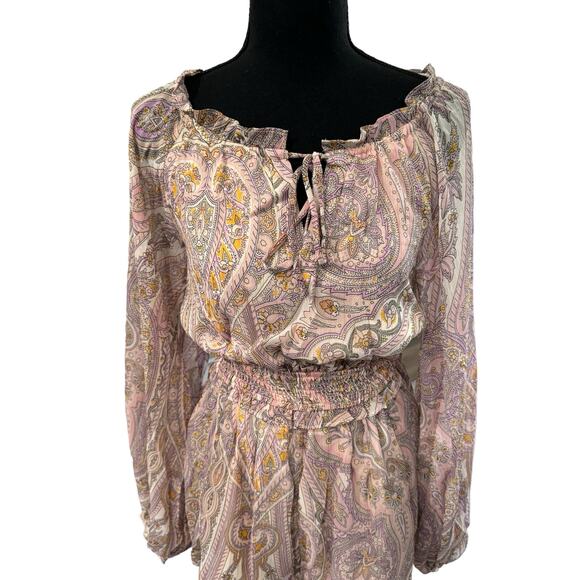 NWT! Line & Dot Paisley Boho Gianni Romper - Size Small (MSRP $148) - Picture 9 of 11